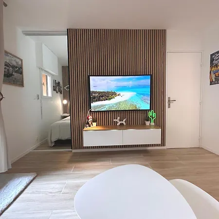 Nouveaute-charmant Lecactus Avec Terrasse Au Coeur De Ste-maxime Апартаменты Сент-Максим
